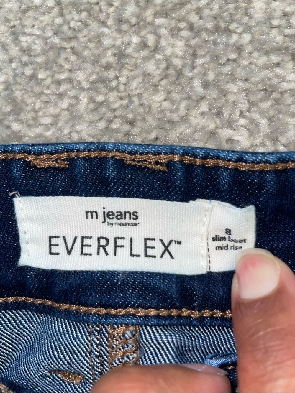 Everflex Women’s Dark Blue Slim Boot Mid Rise Jeans